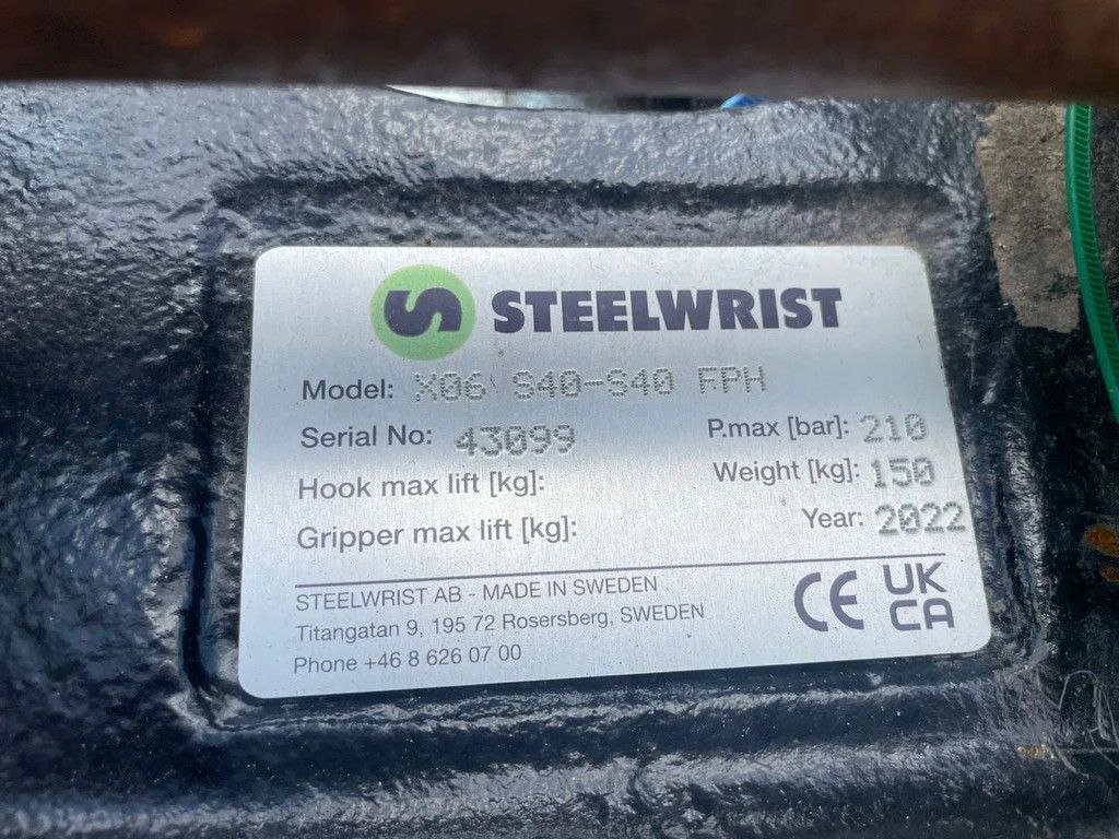 STEELWRIST X06 S40 | TILT ROTATOR | VLS | FPL | RF | NEW / UNUSED