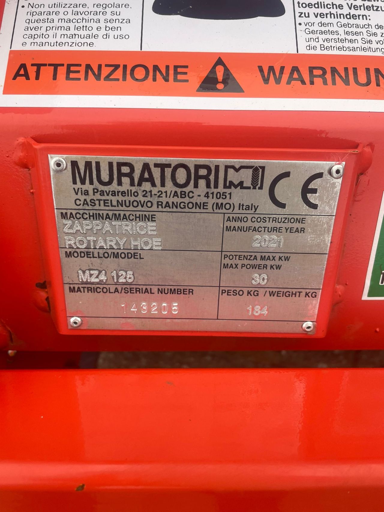 Muratori MZ4 125 frees
