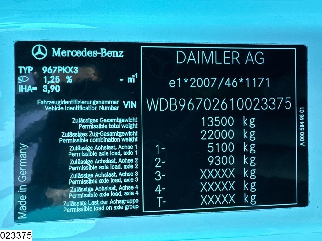 Mercedes Atego 1321 EURO 6, Dhollandia