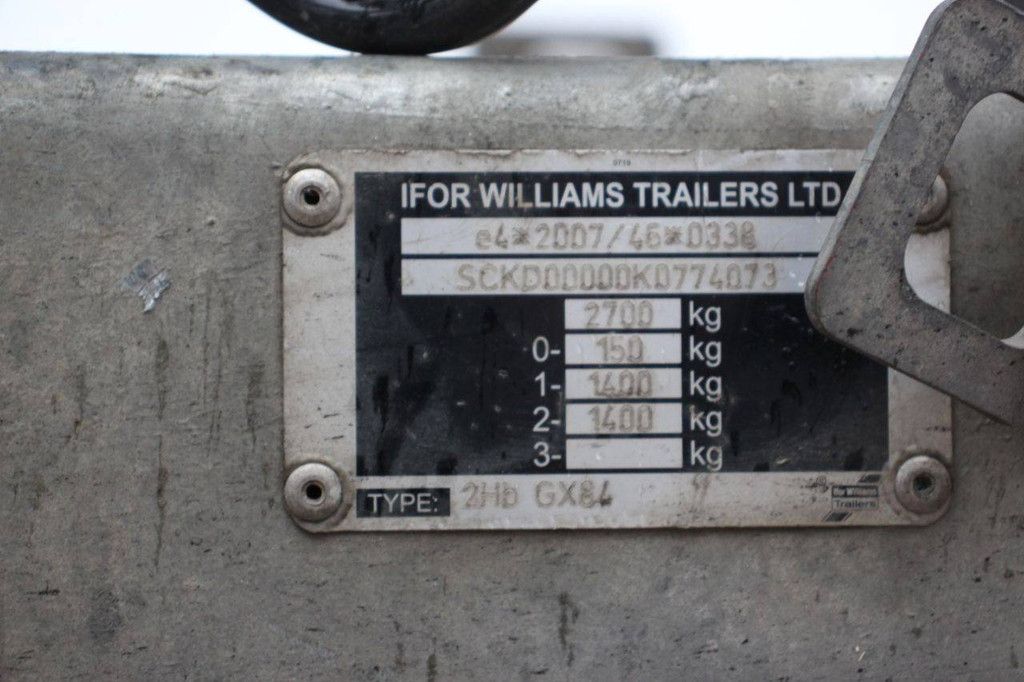 Machinetransporter Ifor Williams 2HB GX84 2020