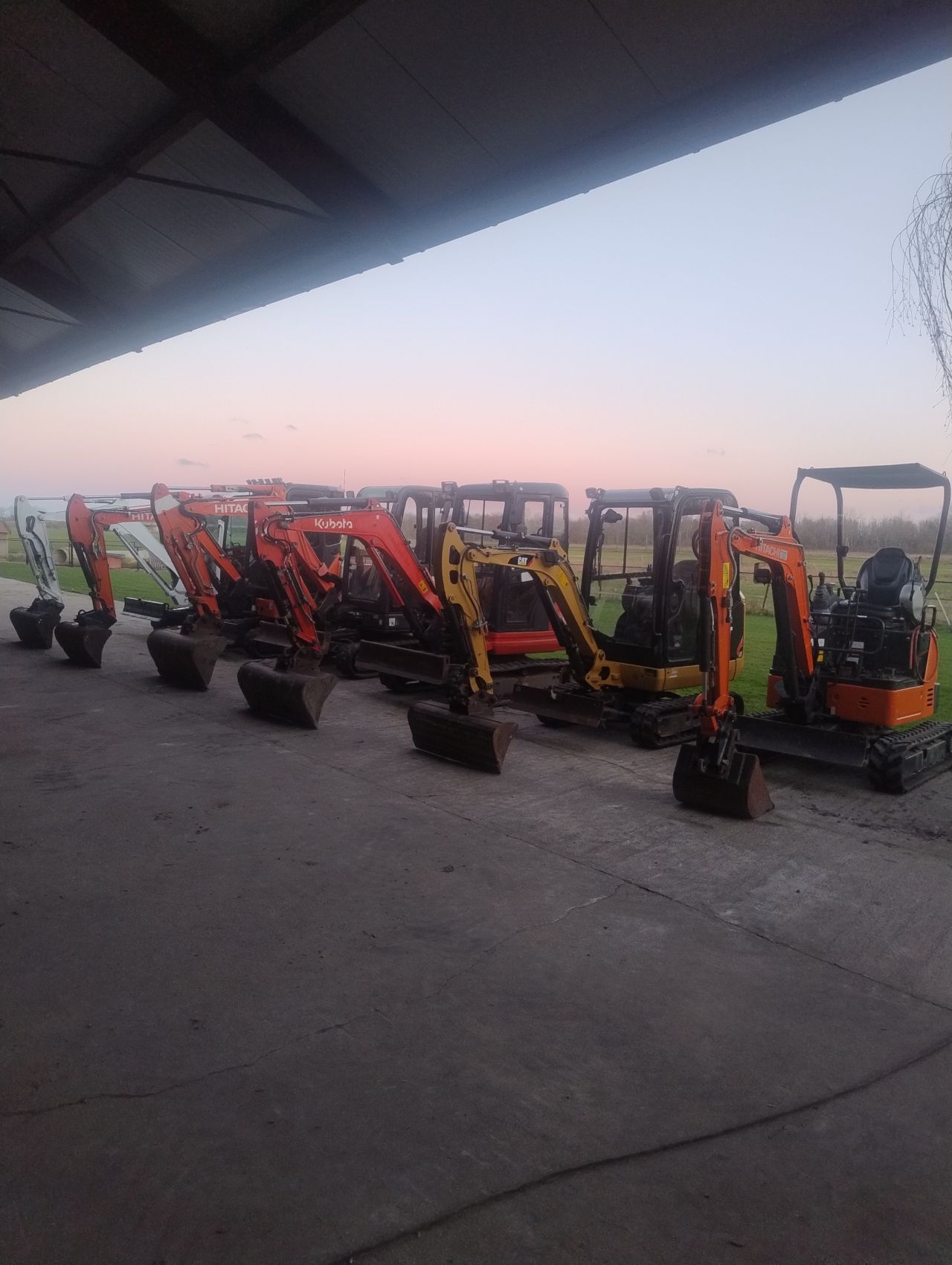 Kubota minigraver Hitachi minigraver sloop sorteer functie