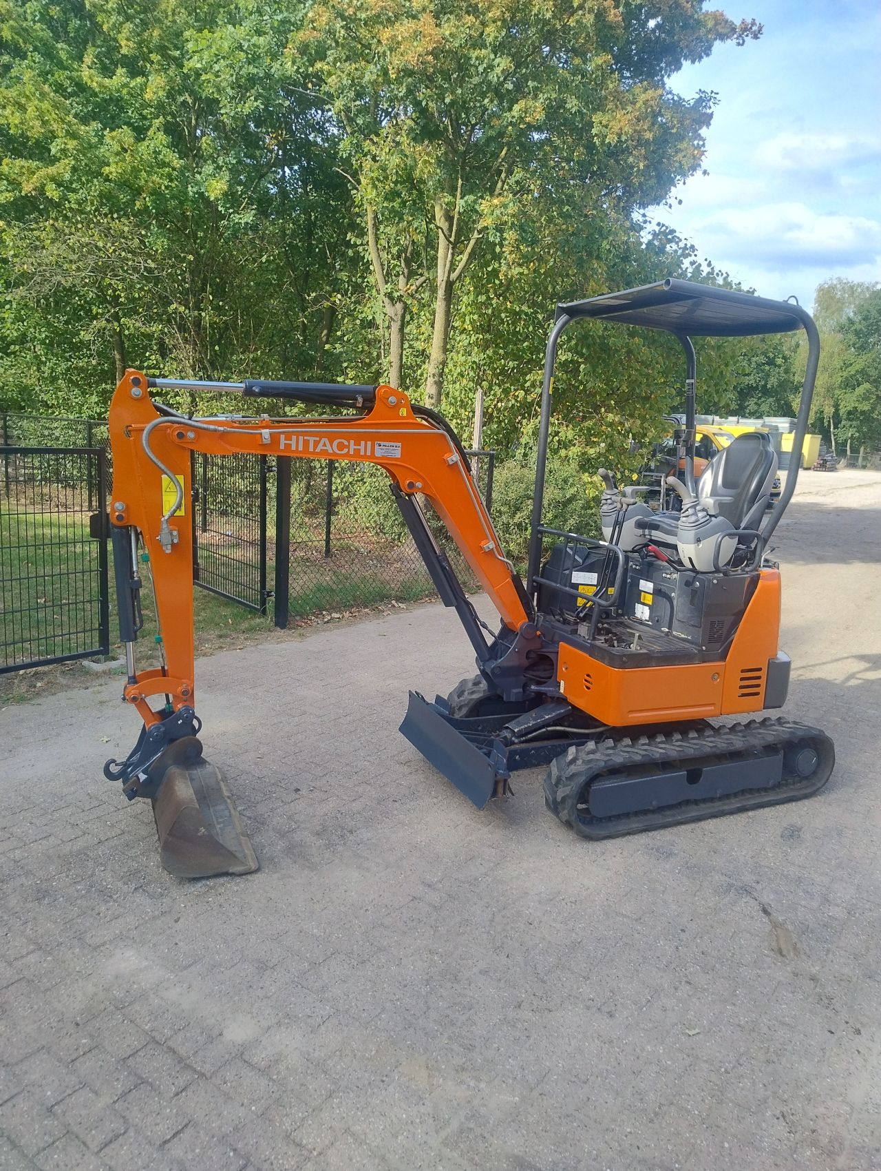 Kubota minigraver Hitachi minigraver sloop sorteer functie