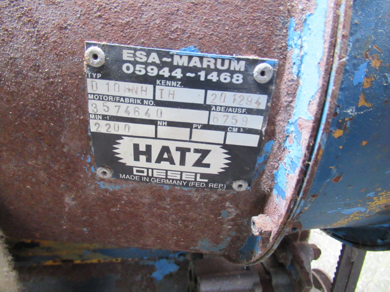 Fiat iveco 6 cilinder motor met compressor en hydro pompen