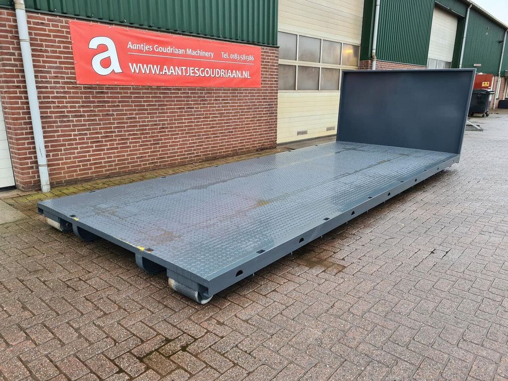 Container flat platform truck body