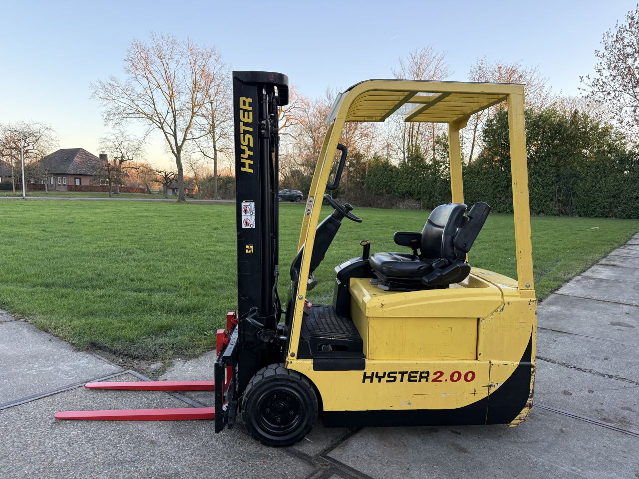 Hyster 2 tonner elektrisch 3-delig 4.9M Sideshift 1800h !