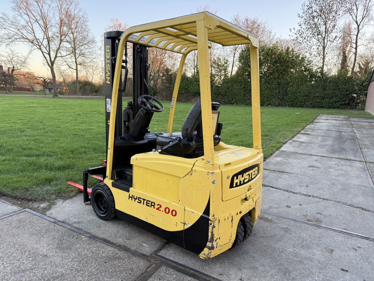 Hyster 2 tonner elektrisch 3-delig 4.9M Sideshift 1800h !