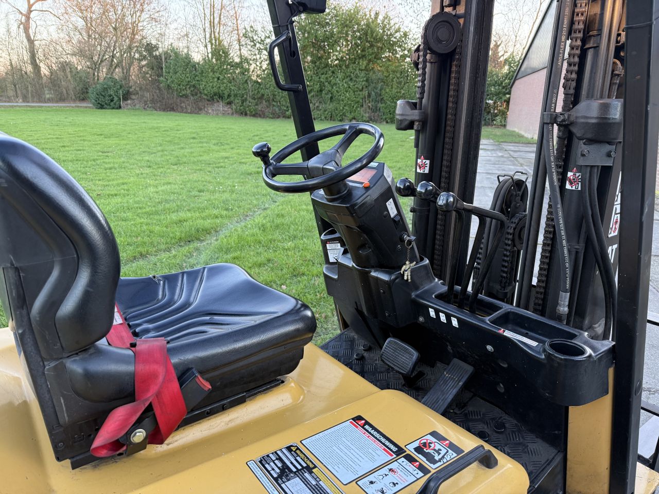 Caterpillar 2500KG elektrisch triplex 4.7M Sideshift 4000uur