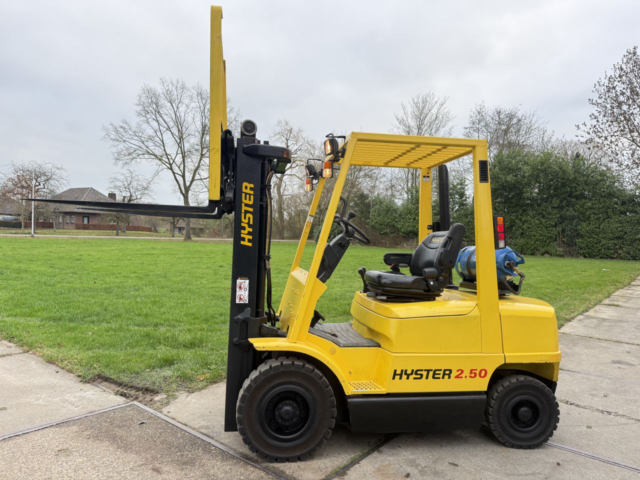 Nette Hyster 2.5 tonner lpg heftruck Freelift Sideshift