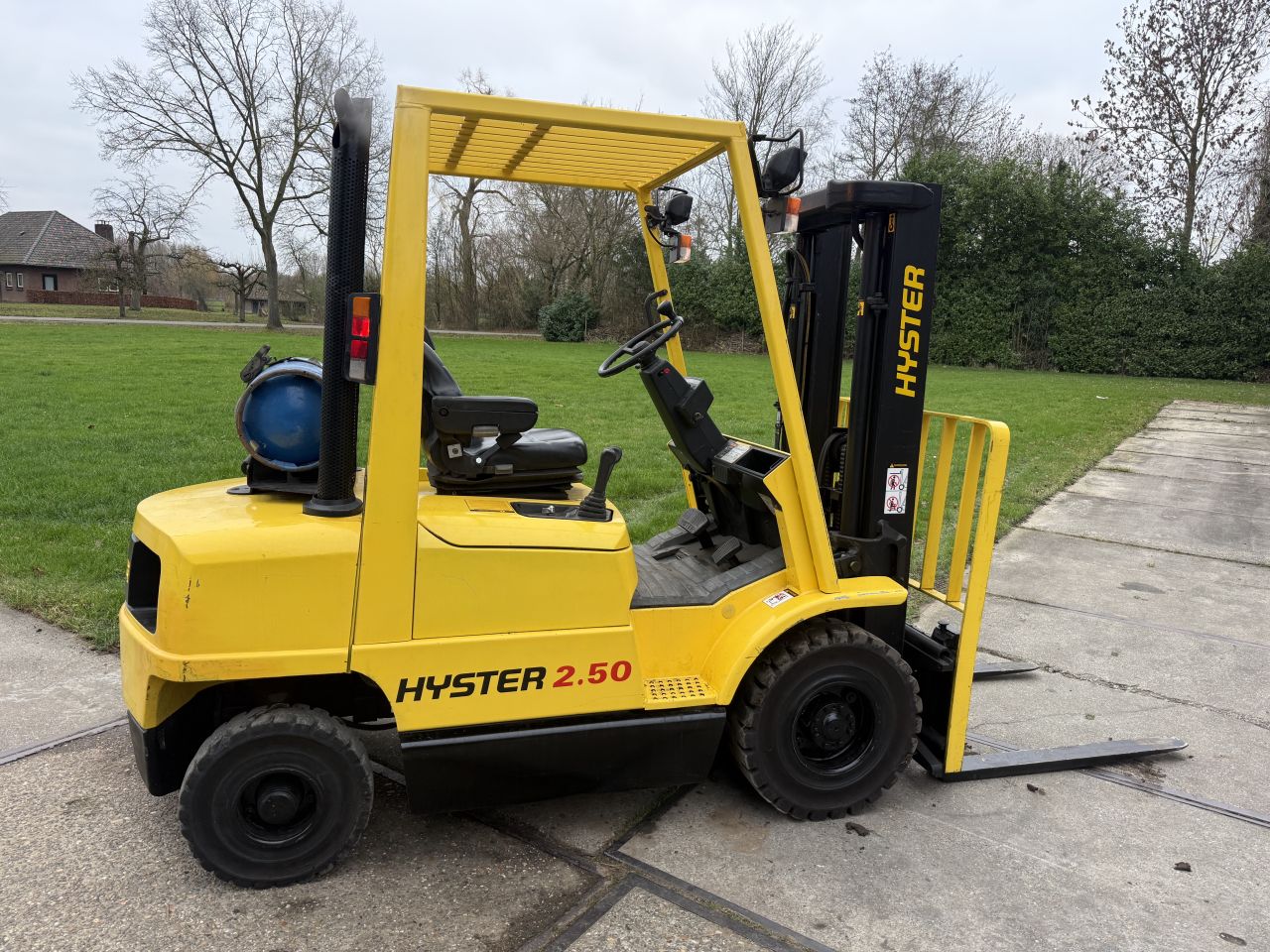 Nette Hyster 2.5 tonner lpg heftruck Freelift Sideshift