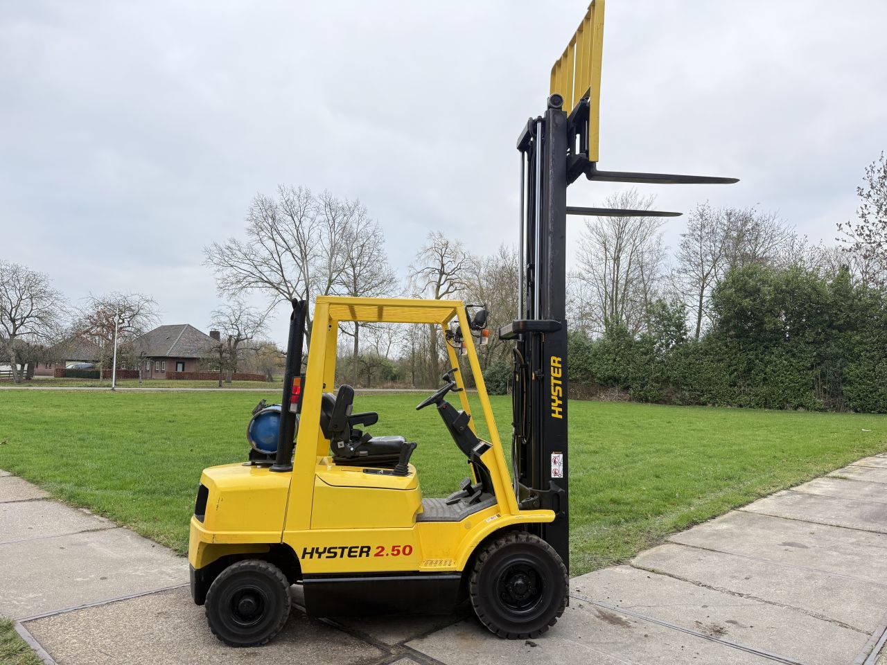 Nette Hyster 2.5 tonner lpg heftruck Freelift Sideshift
