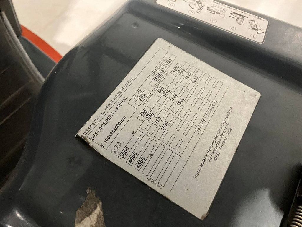 Toyota 8FBE18T Elektrogabelstapler, 1800 kg, 4,5 m, Baujahr 2018