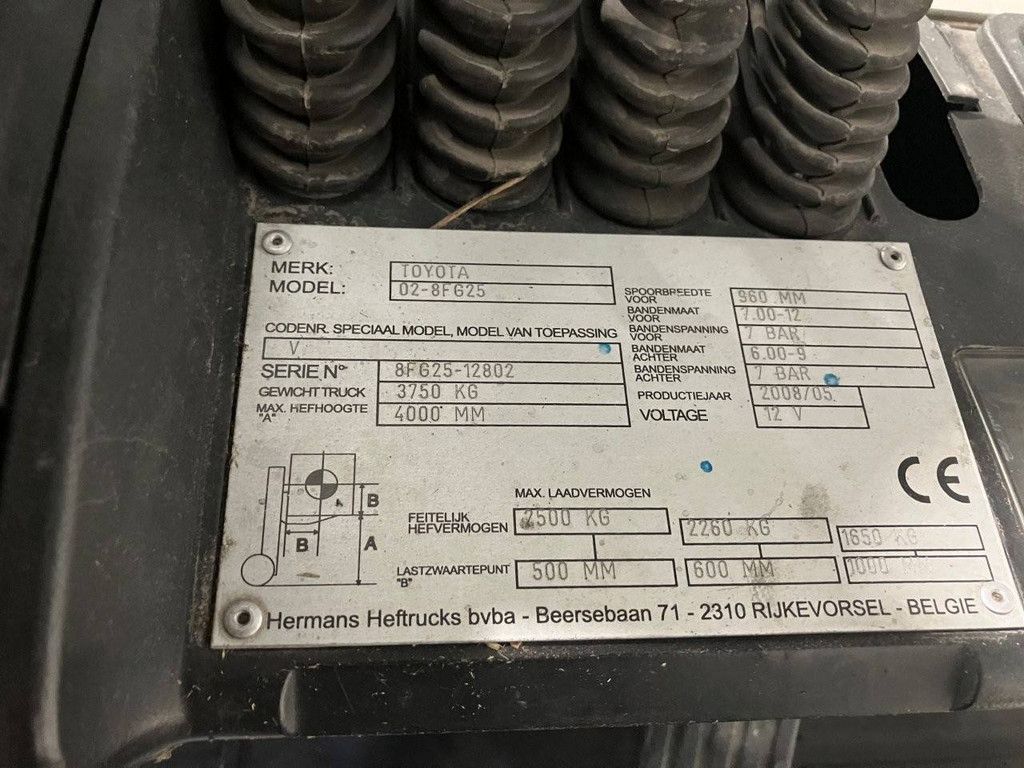 Gabelstapler Toyota 02-8FG25 LPG 2500kg 4,0m 2008
