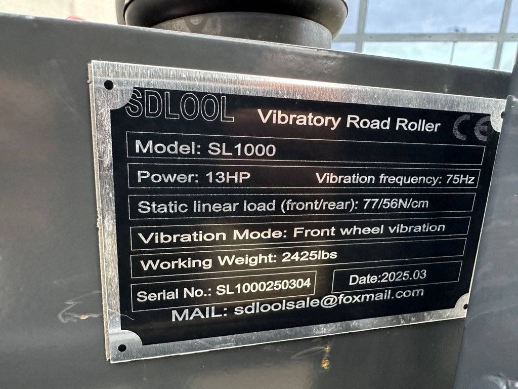 Tandem Roller SDLOOL SL-1000 Benzin 2025 Neu