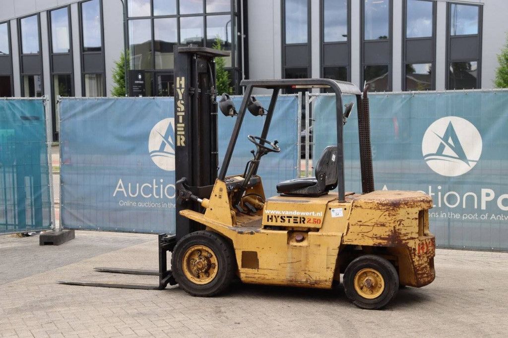 Forklift Hyster H2.50XL Diesel 2500kg 3.8m 1986