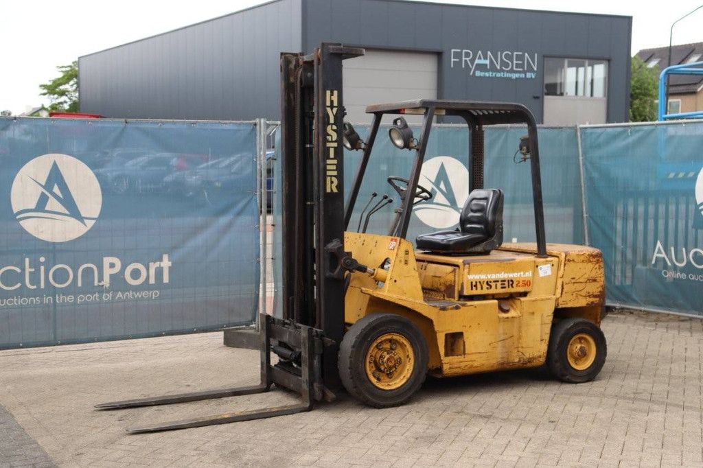 Forklift Hyster H2.50XL Diesel 2500kg 3.8m 1986