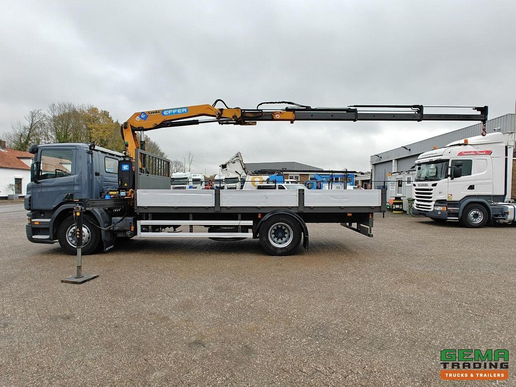 Scania P230 4x2 Tageskabine Euro 3 – Offener Laderaum 5,9 m + Effer 115CL/3S – Röntgenprüfung – HH-Boden – 09/2026 TÜV