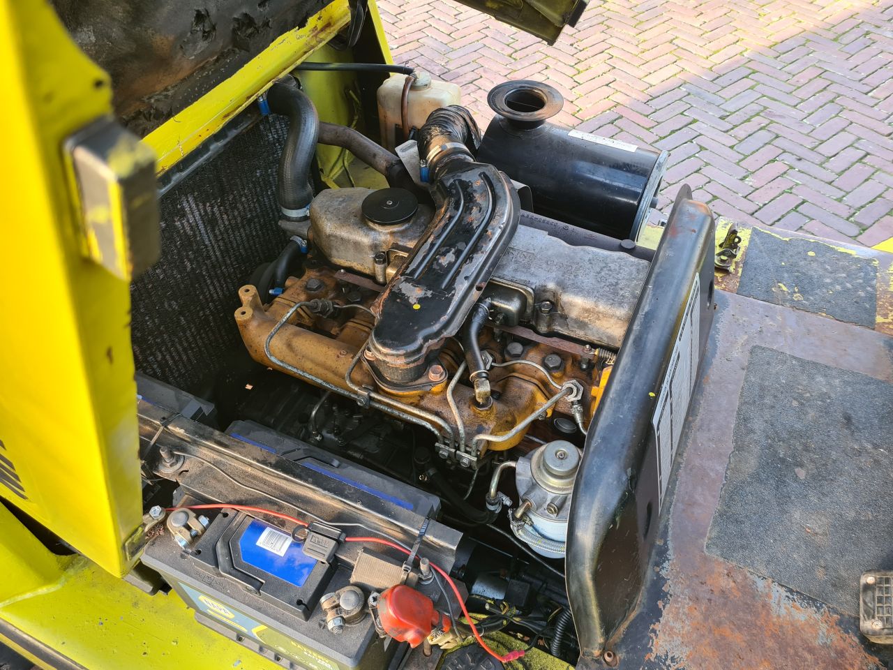 Mitsubishi FD 35 A heftruck diesel triplo mast freelift.