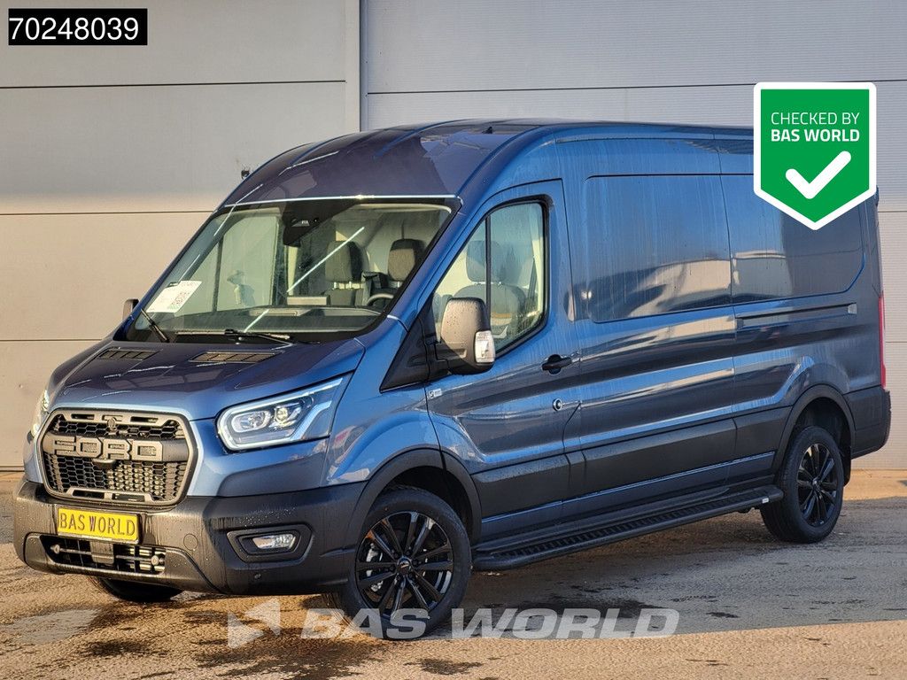 Ford Transit 165pk Automaat Black Edition Limited Raptor Grill L3H2 New model! CarPlay Xenon Camera 11m3 A/C Cruise control
