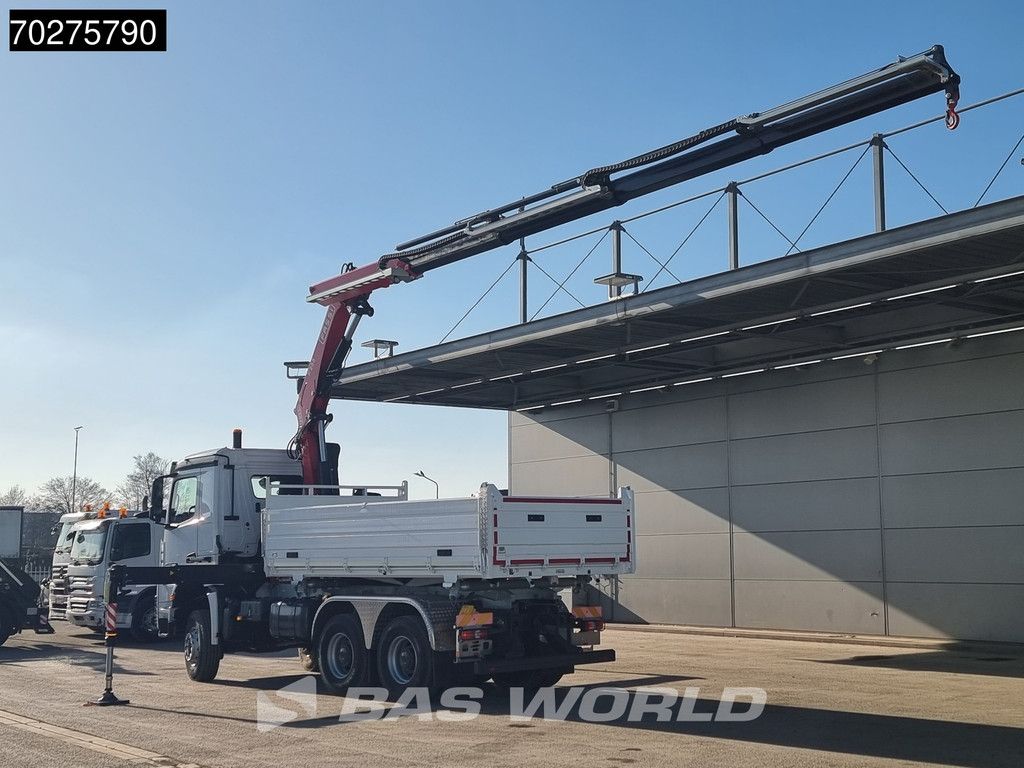 Mercedes Arocs 3348 6X6 Full Steel Retarder Fassi 25T/M Crane Kran Euro 6