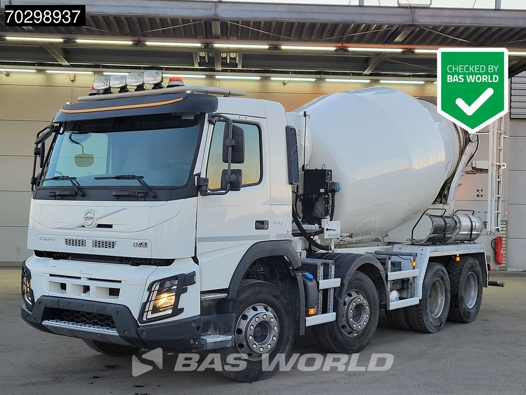 Volvo FMX 410 8X4 9m3 Schwing Stetter mixer Steel suspension Automatic VEB Euro 6