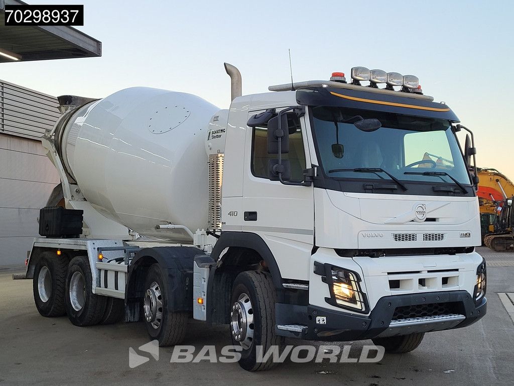 Volvo FMX 410 8X4 9m3 Schwing Stetter mixer Steel suspension Automatic VEB Euro 6