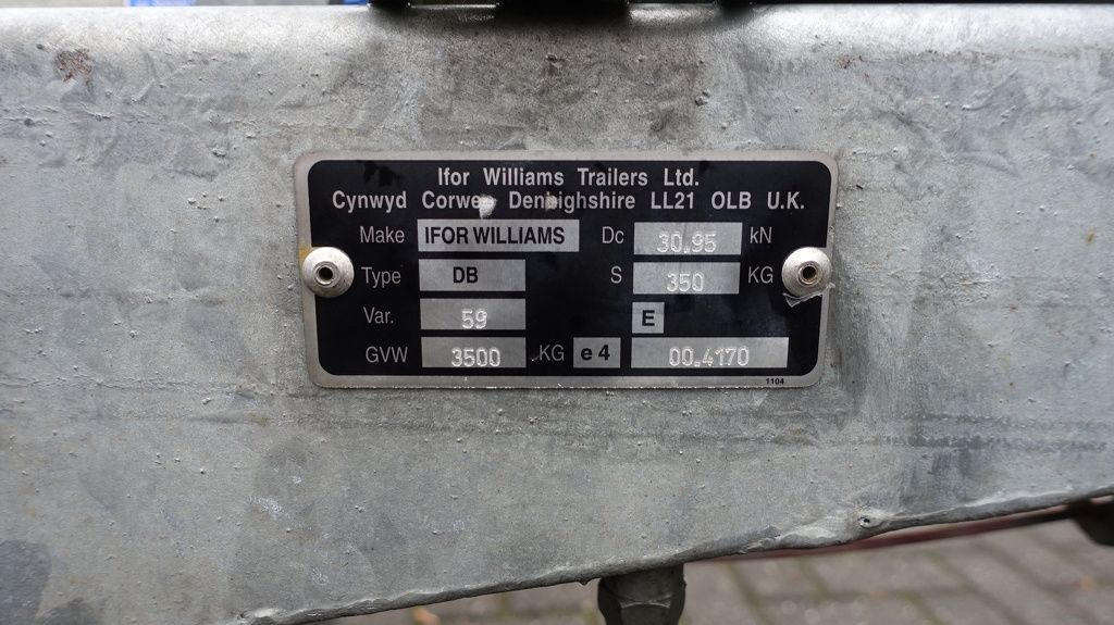 Ifor Williams Tildbed TB5521-353 550x204 Cm 3500Kg