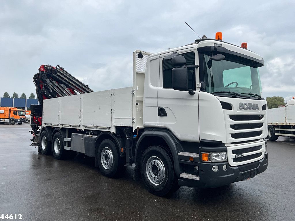 Scania G 450 8x4 Euro 6 Fassi 66 Tonmeter laadkraan + Fly-jib Just 176.555 Km!