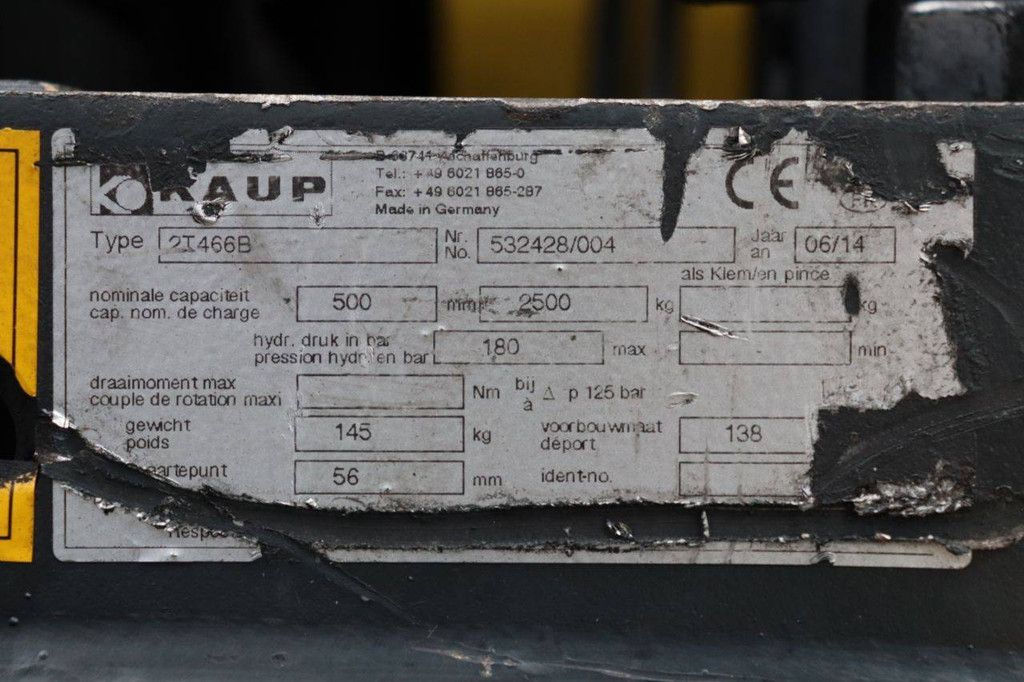 Hyster J2.5XN Electric Forklift 1910kg 2014