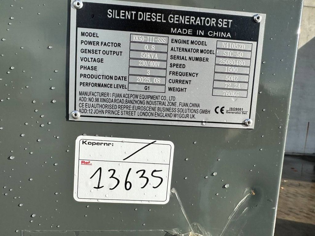 Generator Kawakenki KK50-III-SSS 2025 Neu