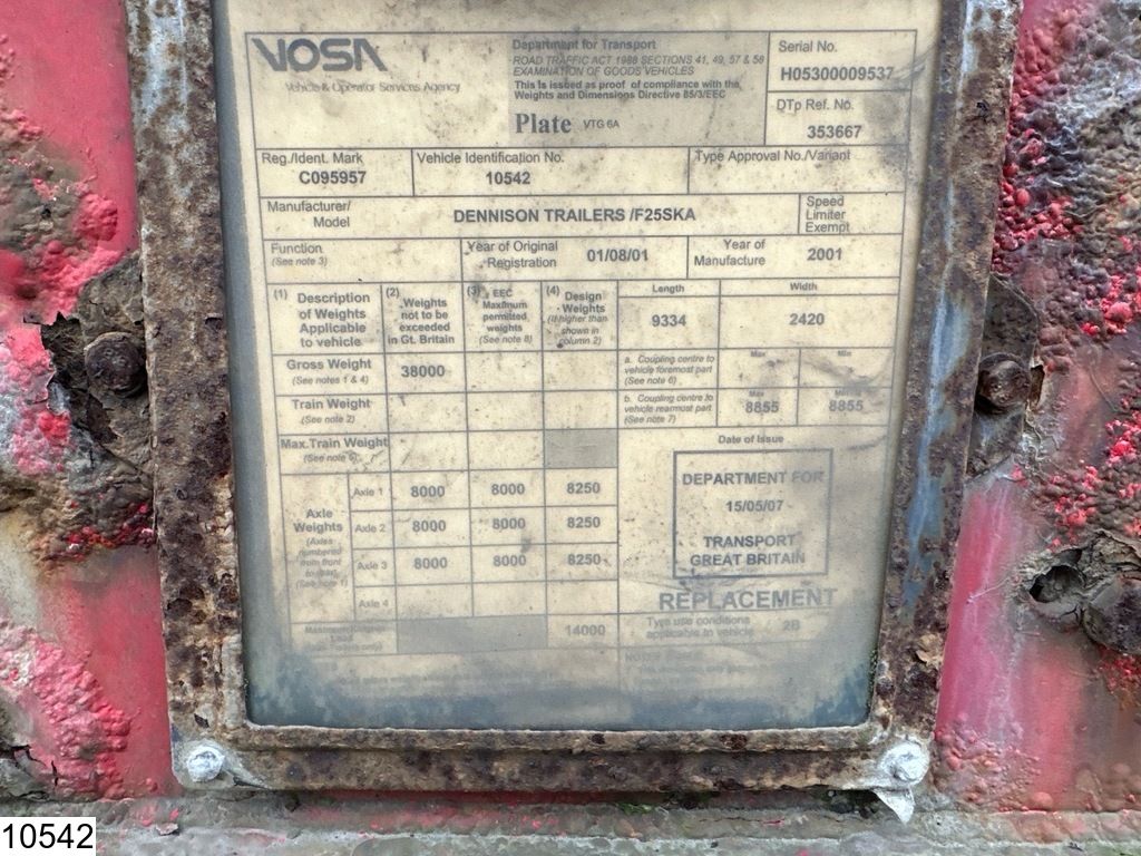 Dennison Chassis 20 ft - 30 ft