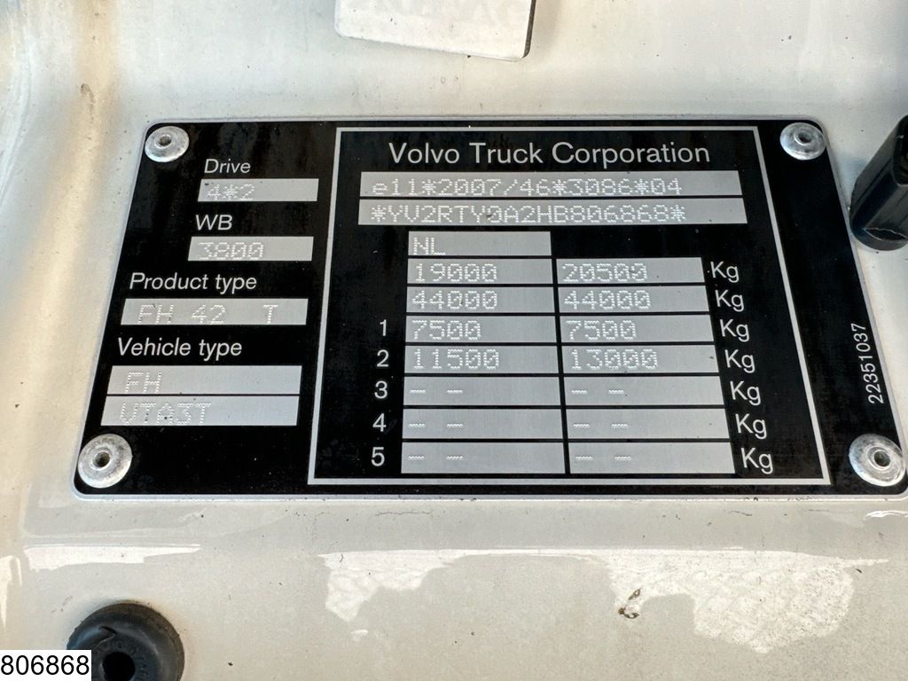 Volvo FH 460 EURO 6, Hydraulic