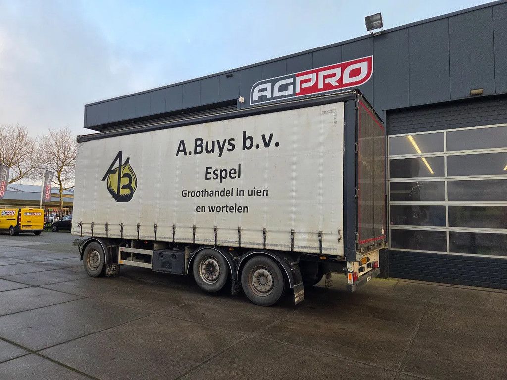 PACTON TRAILERS 3 as schuifzeil Apk, liftas, deuren achter, 40 mm trekoog