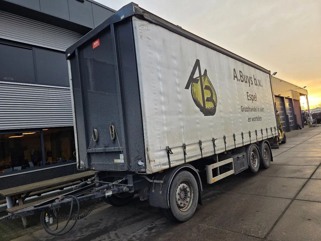 PACTON TRAILERS 3 as schuifzeil Apk, liftas, deuren achter, 40 mm trekoog