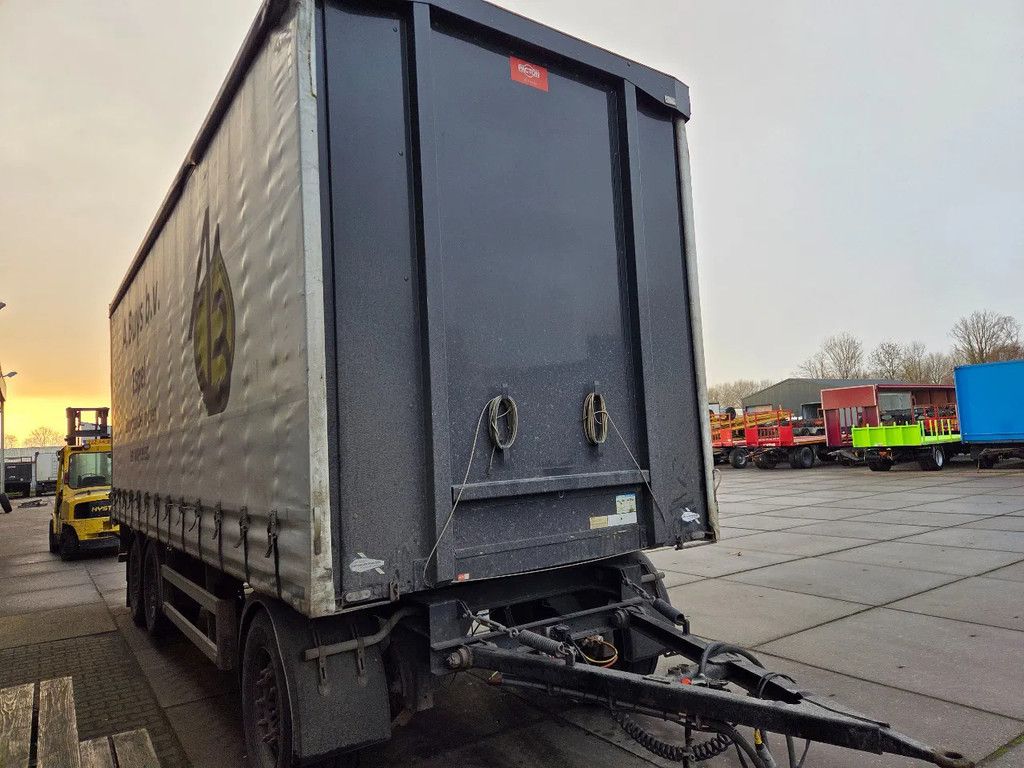 PACTON TRAILERS 3 as schuifzeil Apk, liftas, deuren achter, 40 mm trekoog