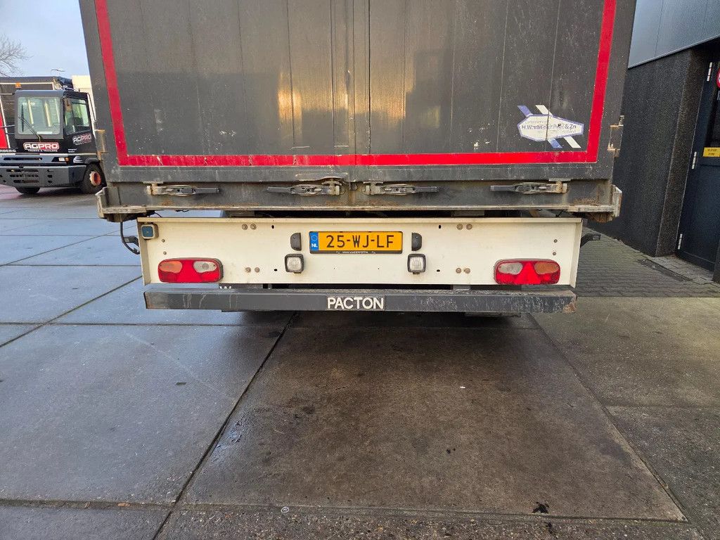 PACTON TRAILERS 3 as schuifzeil Apk, liftas, deuren achter, 40 mm trekoog
