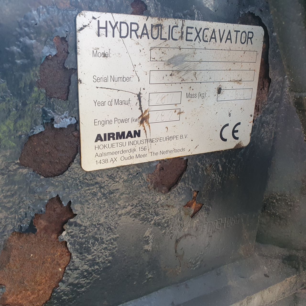 Minigraver hitachi airman ax 45 u