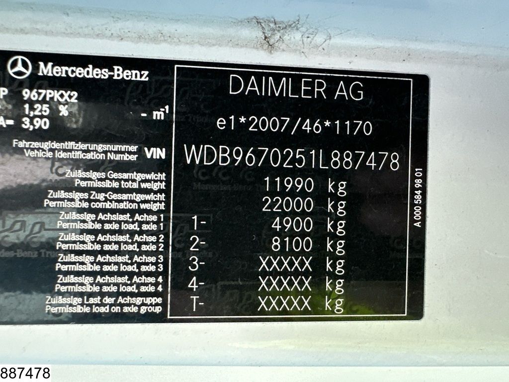 Mercedes Atego 1221 EURO 6, MBB, Carrier Xarios 6