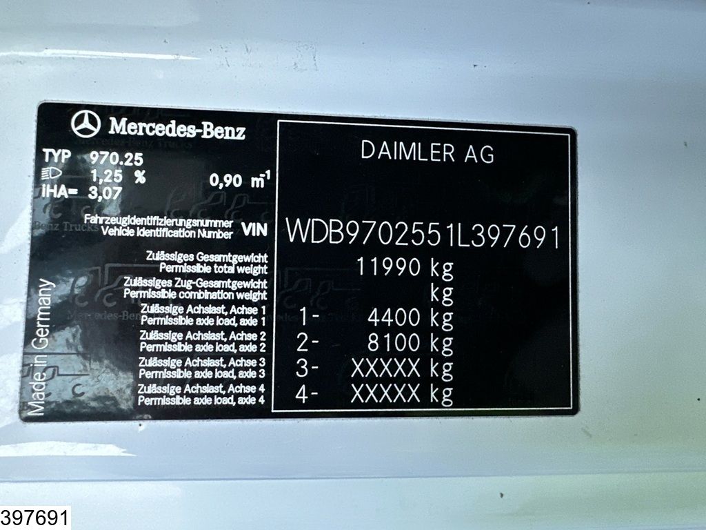 Mercedes Atego 1218 EURO 5, MBB, Carrier Supra 750