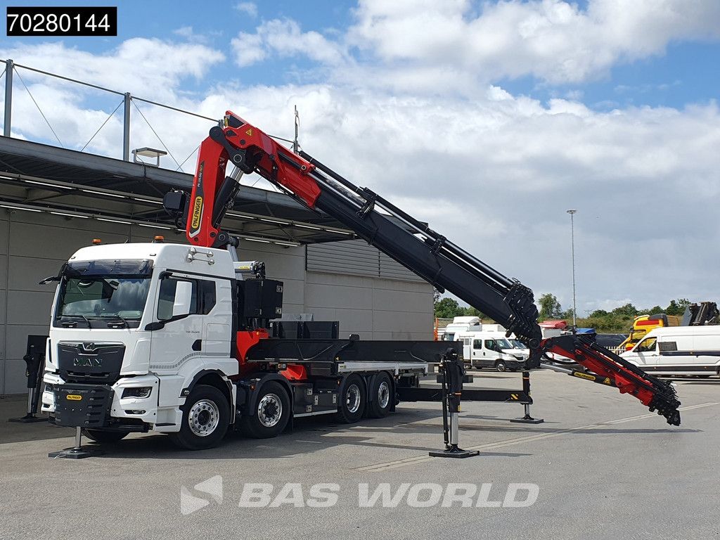MAN TGS 35.520 8X4 Palfinger PK135.002 TEC 7 Kran Crane Hydrodrive Lift+steering axle Navi LED Euro 6