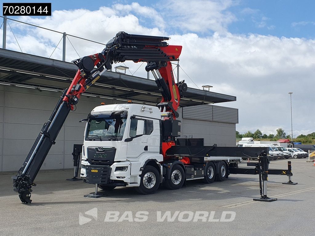 MAN TGS 35.520 8X4 Palfinger PK135.002 TEC 7 Kran Crane Hydrodrive Lift+steering axle Navi LED Euro 6