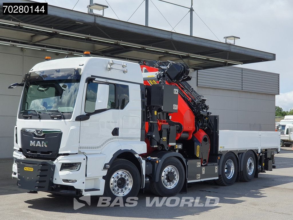 MAN TGS 35.520 8X4 Palfinger PK135.002 TEC 7 Kran Crane Hydrodrive Lift+steering axle Navi LED Euro 6