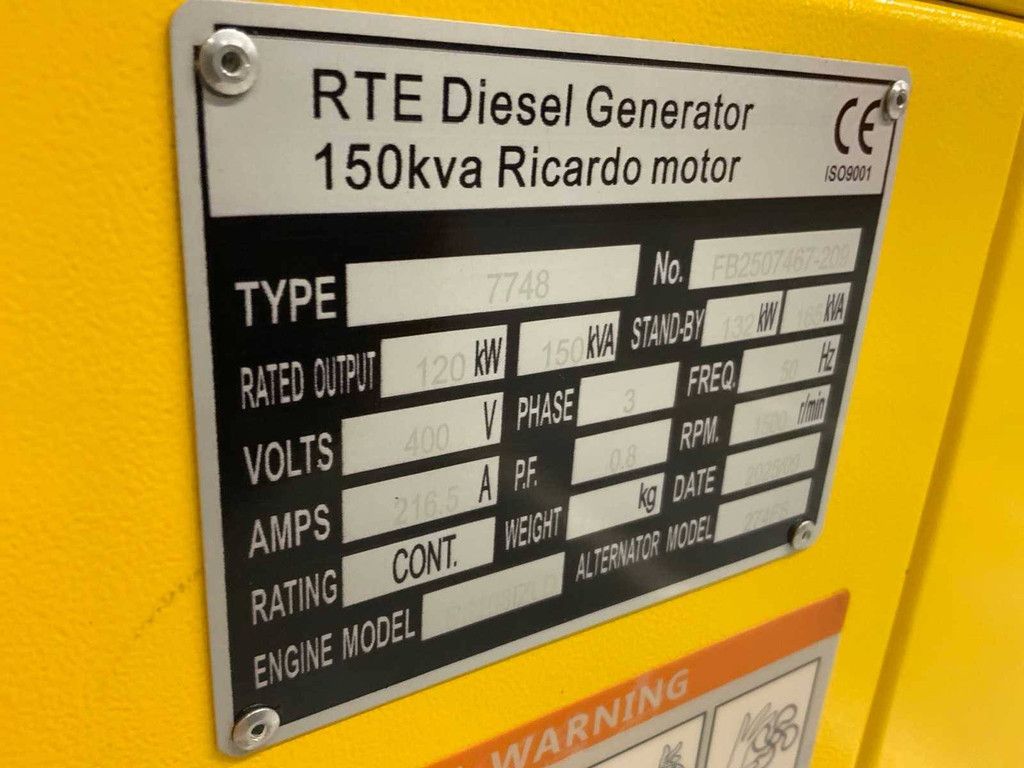 Generator RTE 7748 Diesel 2025 NEU