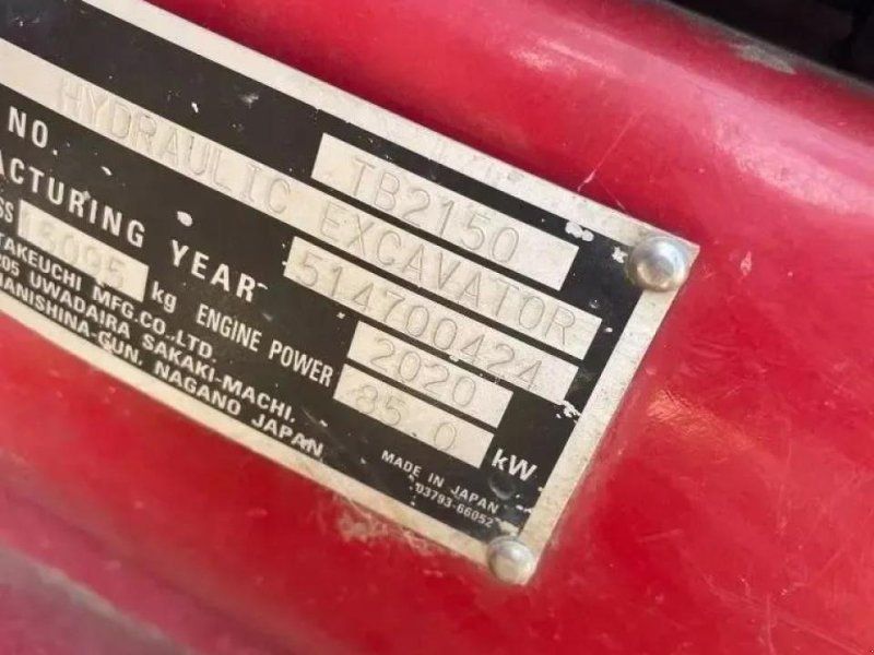 Takeuchi tb 2150