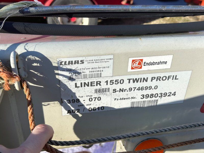 Claas Liner 1550 Twin Profil