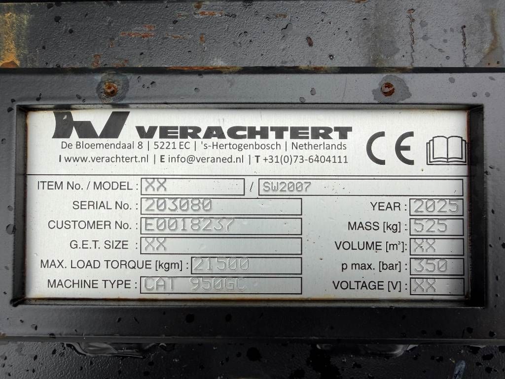 Verachtert NEW SW2007 - 950G / 950H / 950GC