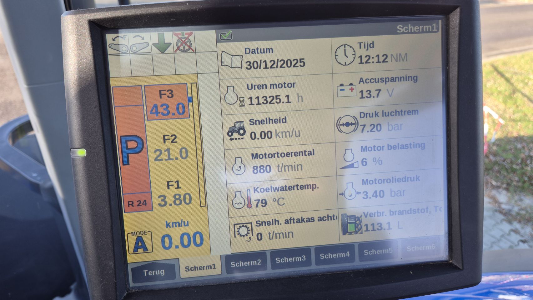 New Holland T7.315 HD AC 40Kmh. Fronthef en Lucht.