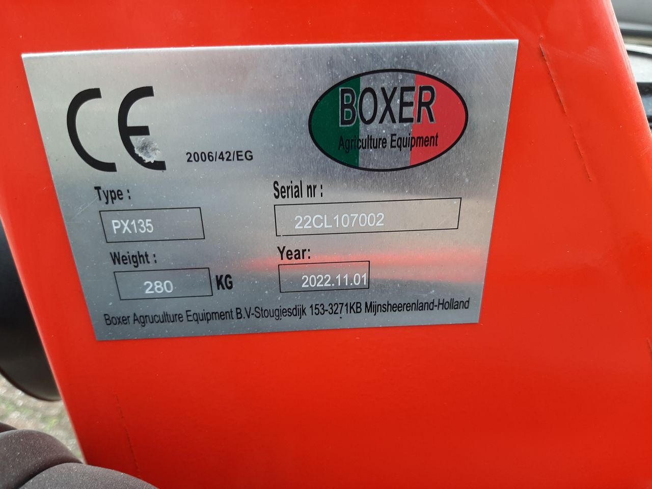 Boxer Agri PX 135 rotoreg - overjarige machine