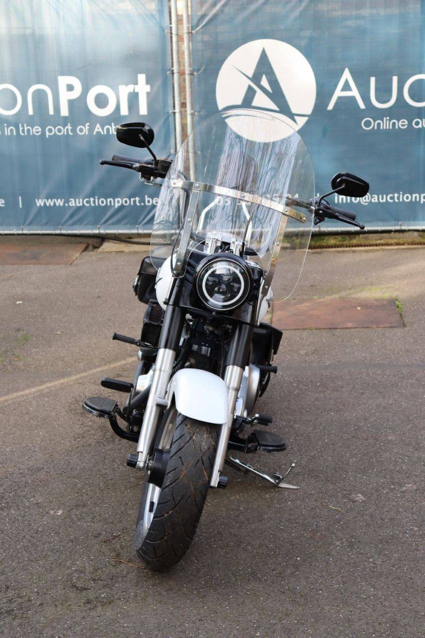 Motorcycle Harley-Davidson Fatboy LO Petrol 2010 (Margin)