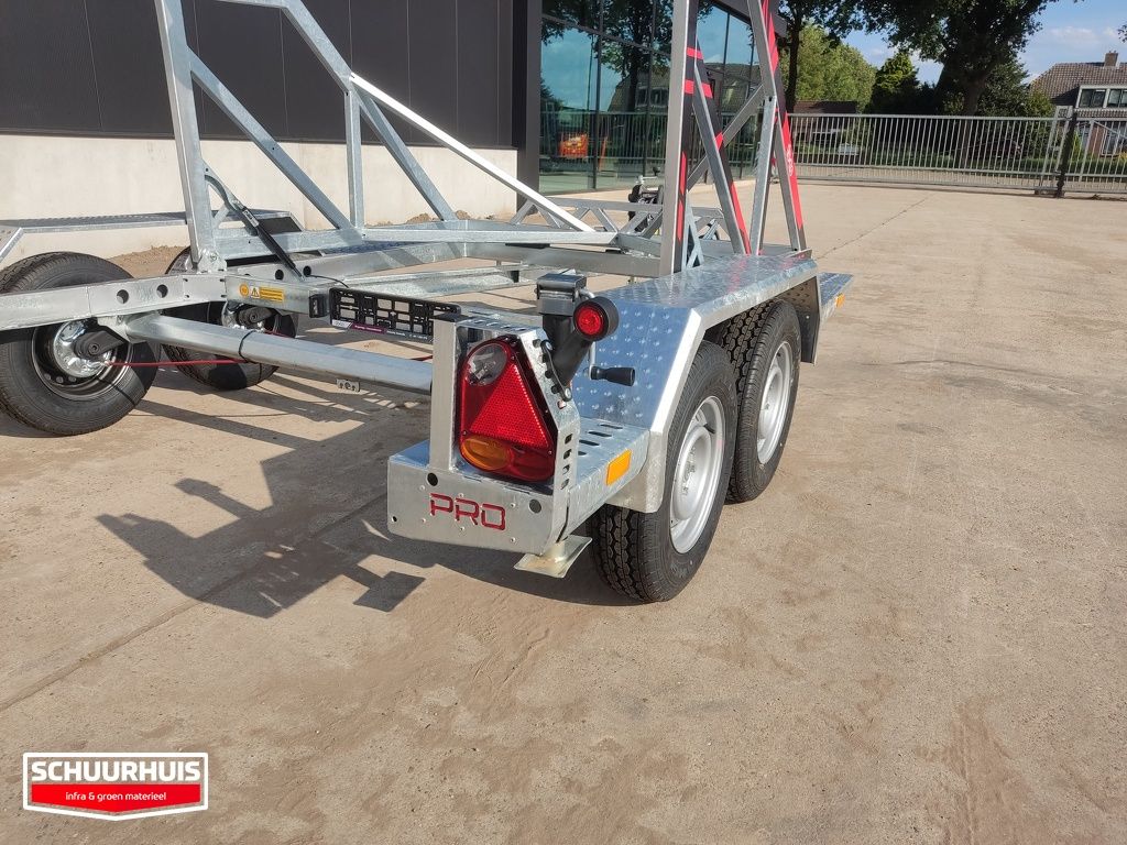 Haspelwagen TA-NO kantelbaar tandemasser 2 assen 2700kg & 3500KG