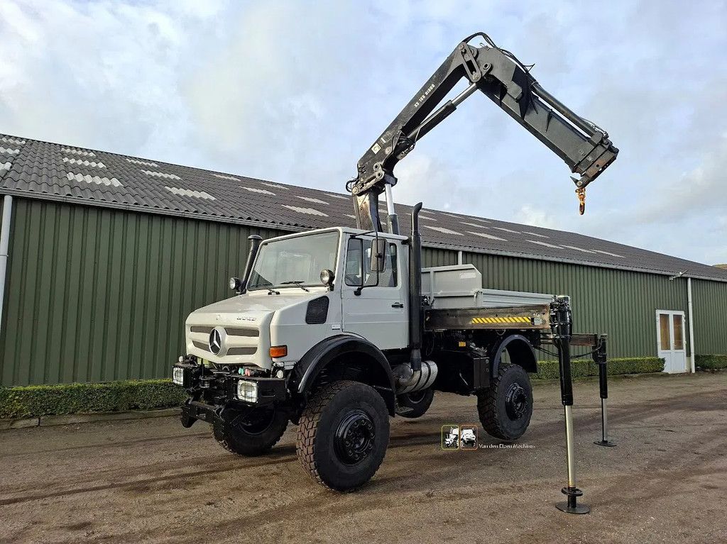 Mercedes-Benz 4x4 Unimog U1850 met HIAB kraan